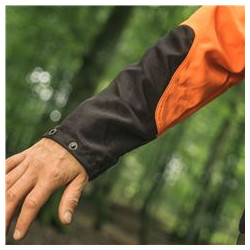 The wrists and lower part of sleeves has been reinforced to withstand tough use.