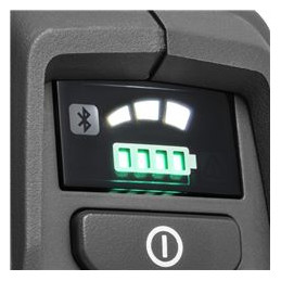 The 3-speed mode allows you to maximise your runtime by adjusting the power output to the current working conditions.
