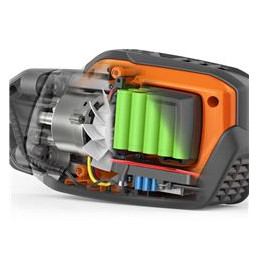 The Husqvarna-developed E-TORQ motors are perfectly adapted for each application. The brushless design minimizes the number of moving parts and the motors are built to withstand tough, prolonged professional use. They are completely maintenance-free and will last for the product’s whole lifespan.